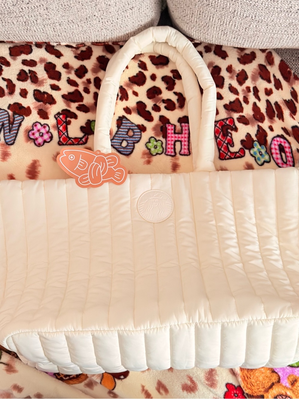 Starbucks 2025 Lucky Bag Quilted Tote Bag
